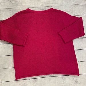 Women's Lauren Ralph Lauren Plus Size 1X Hot Pink Sweater Pull Over Buttons
